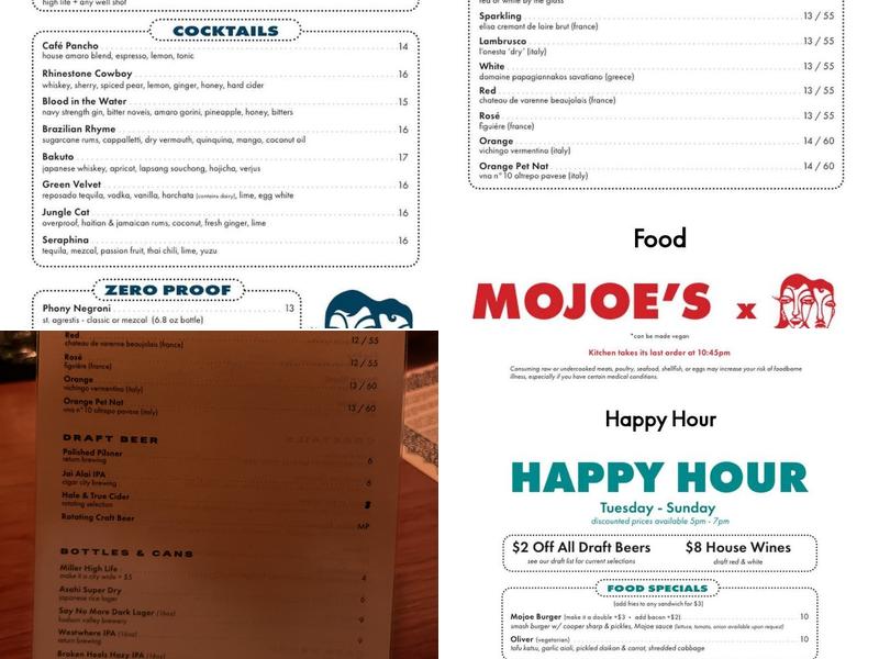 Say No More Kensington Menu