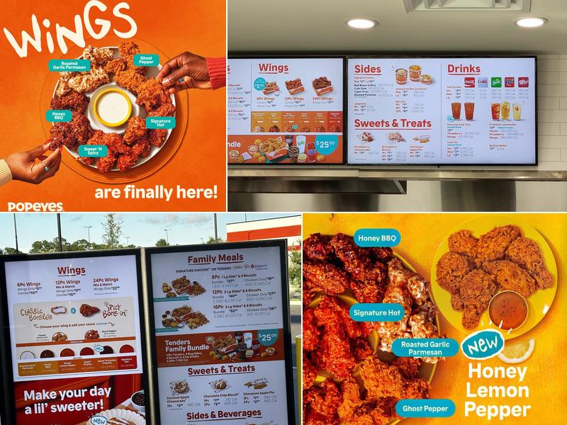 Popeyes Louisiana Kitchen Menu