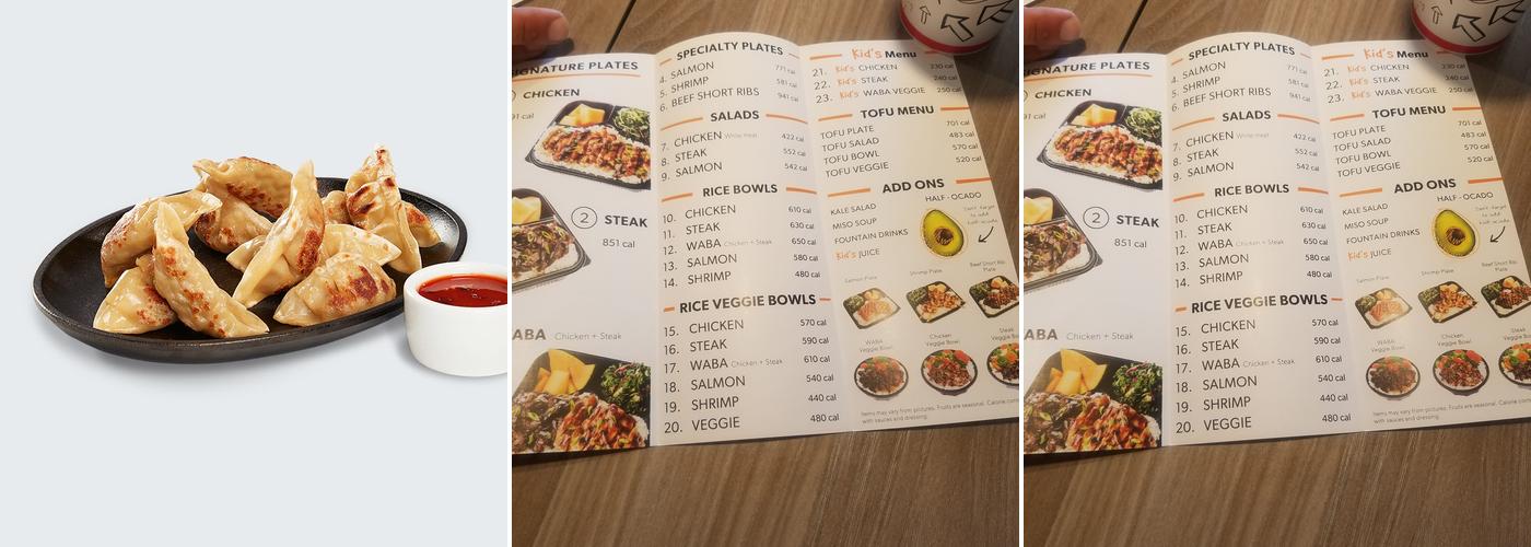 WaBa Grill Menu
