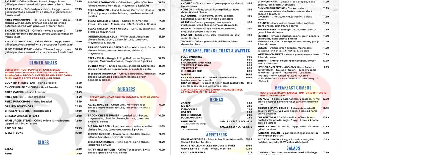 Country Scrambled cafe 3 Menu