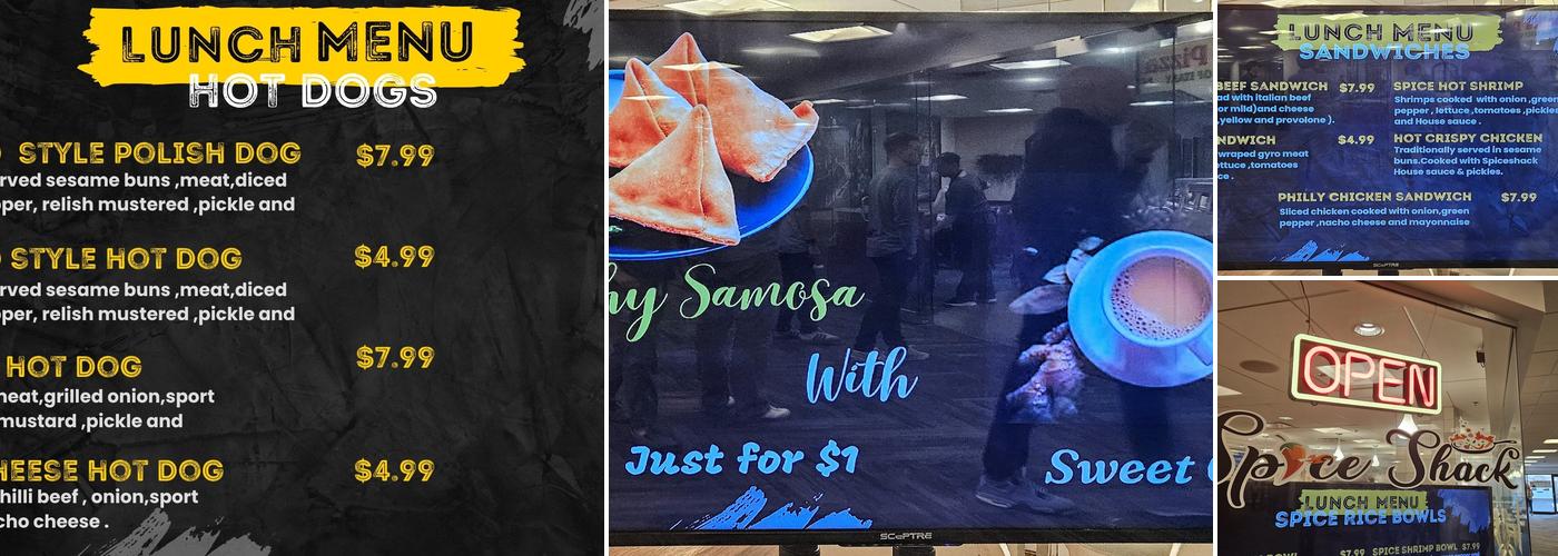 Spice Shack Downtown Menu