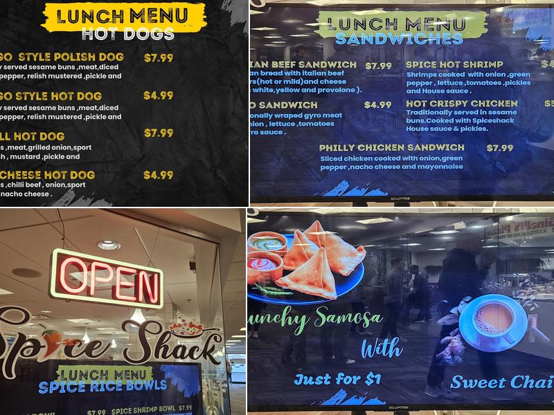 Spice Shack Downtown Menu