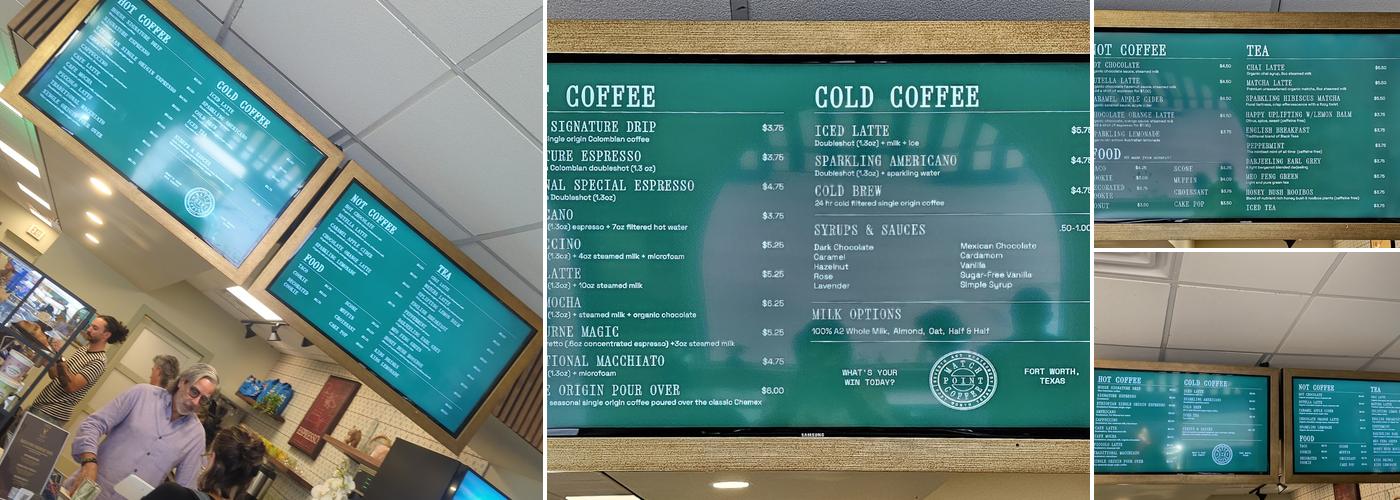 Match Point Coffee Menu
