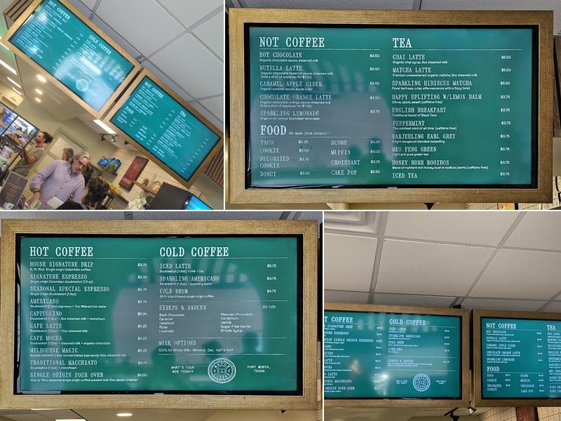 Match Point Coffee Menu