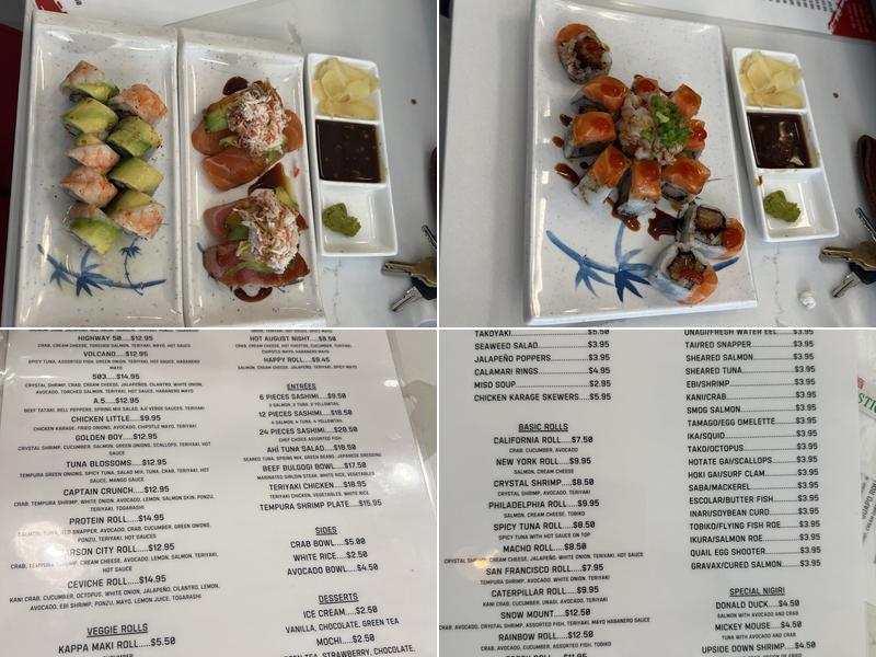 Ganbaru Sushi Menu