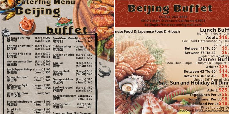 BEIJING BUFFET Menu