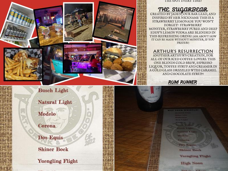 Arthur's Menu