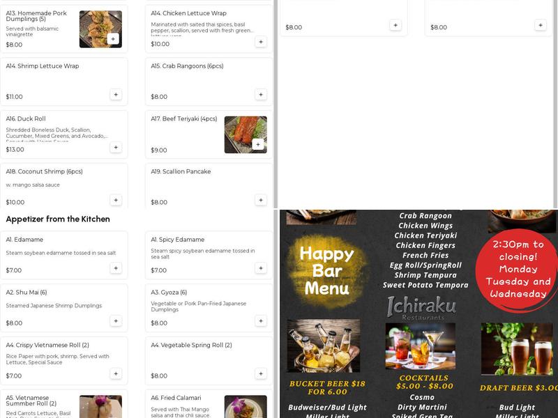 Ichiraku Ramen & Fusion (North Smithfield) Menu