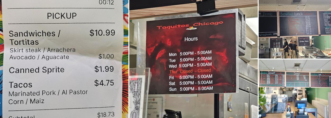 Taquitos Chicago Menu