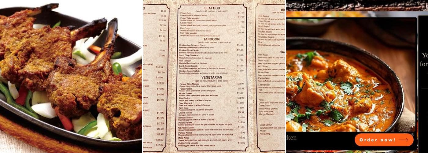 CURRY & KABAB Menu