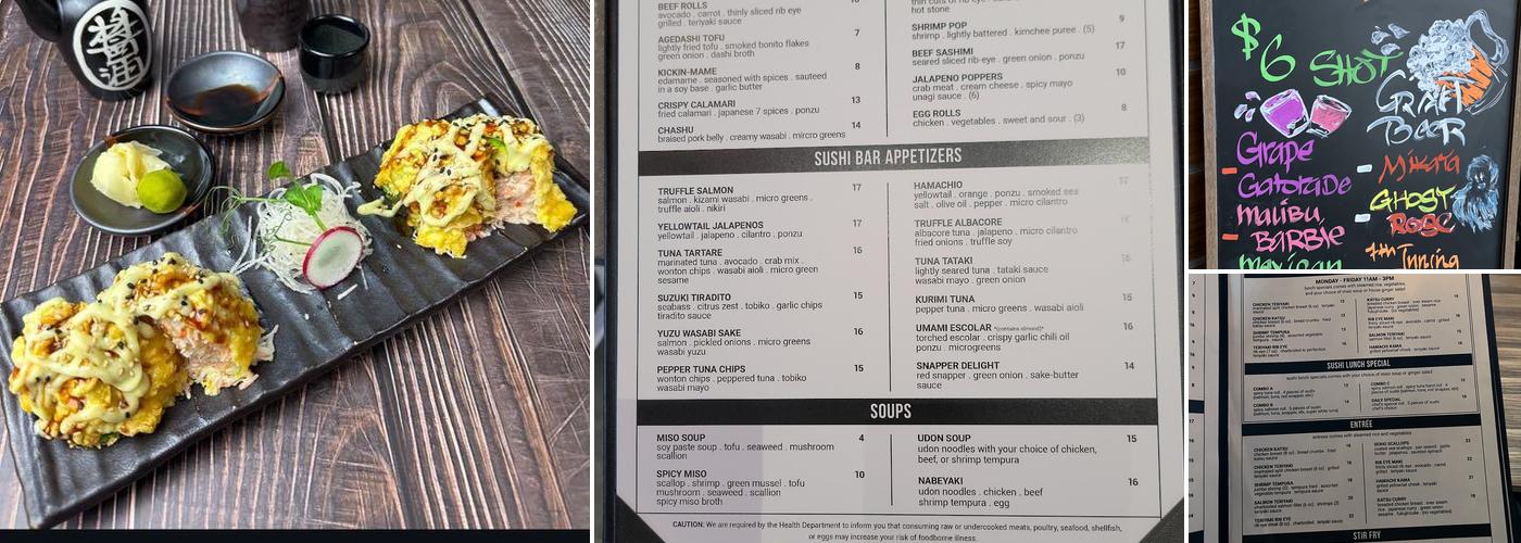 Top Sushi Menu