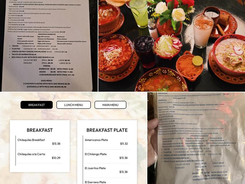 El Sazon De Belem Menu