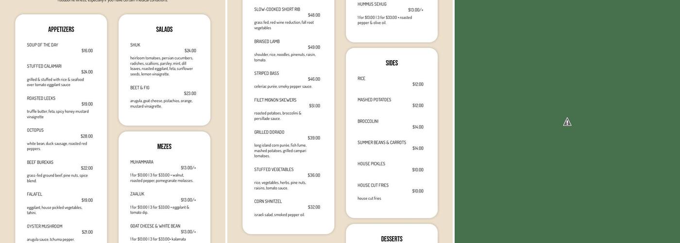 Rafael Menu