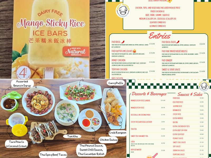 Happy Monday Menu