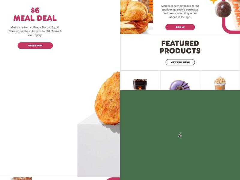 Dunkin' Menu