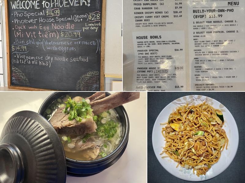 Phoever Whatever Menu