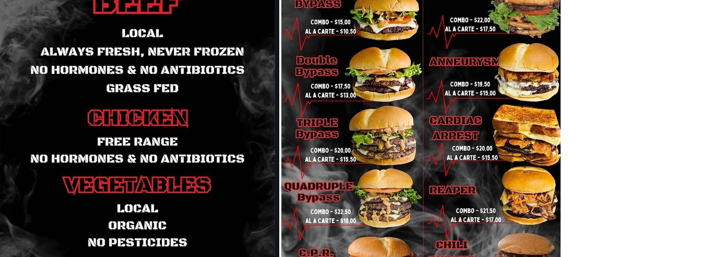 Flatliners Grill Menu