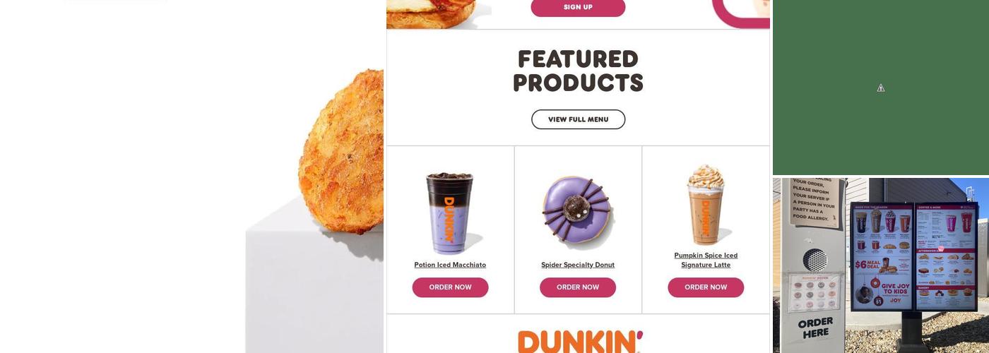 Dunkin' Menu