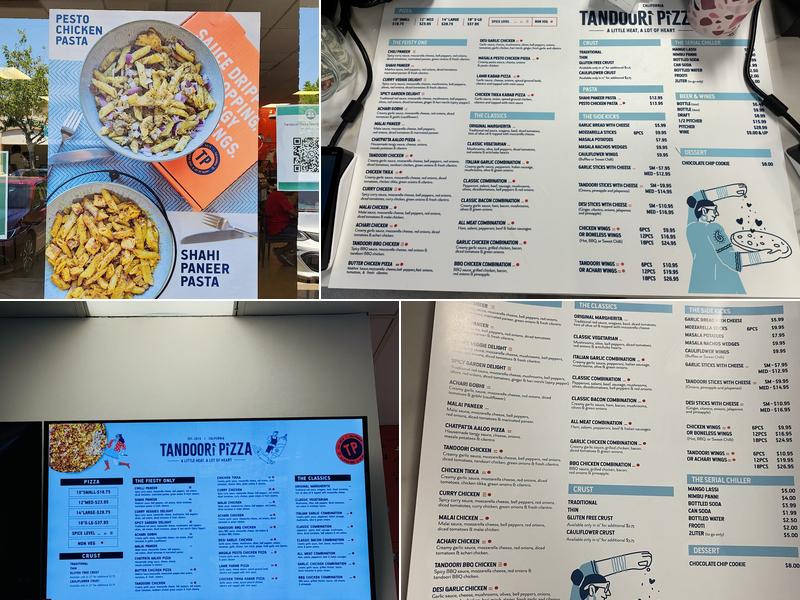 Tandoori Pizza - Best Pizza Restaurant In Town Menu