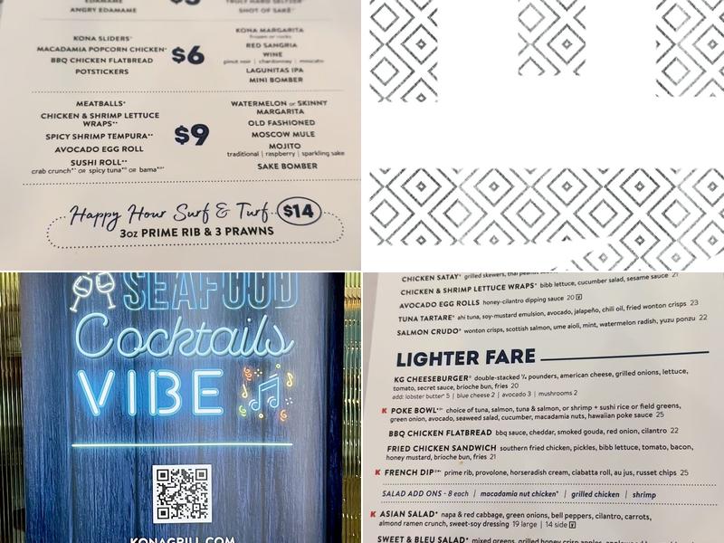 Kona Grill - Tigard Menu