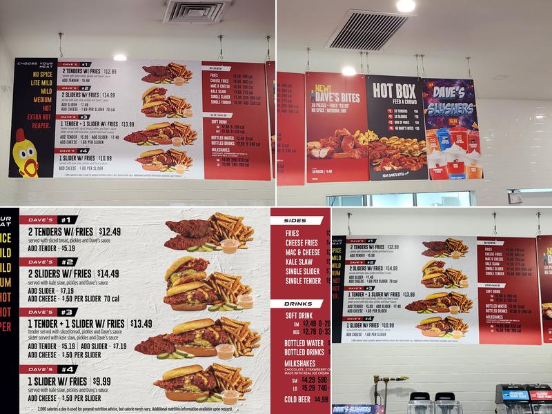 Dave's Hot Chicken Menu