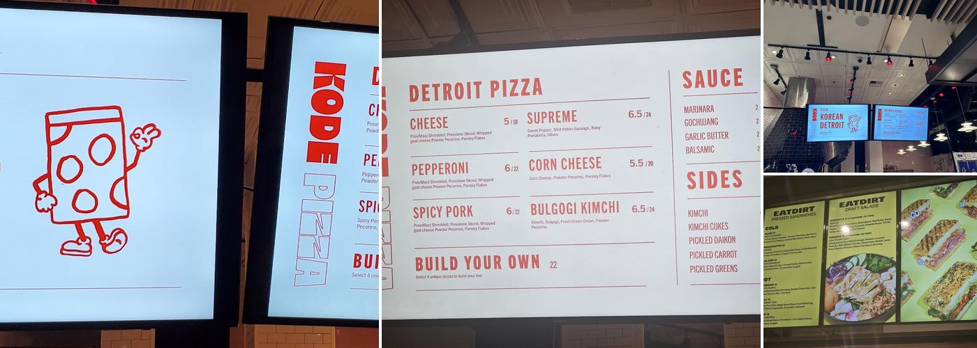 KODE PIZZA Menu