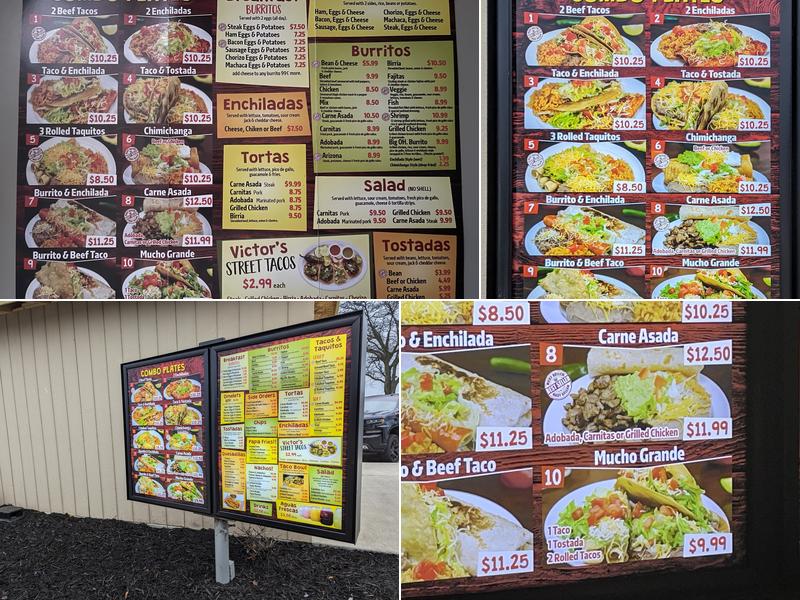 Victor’s Tacos Menu