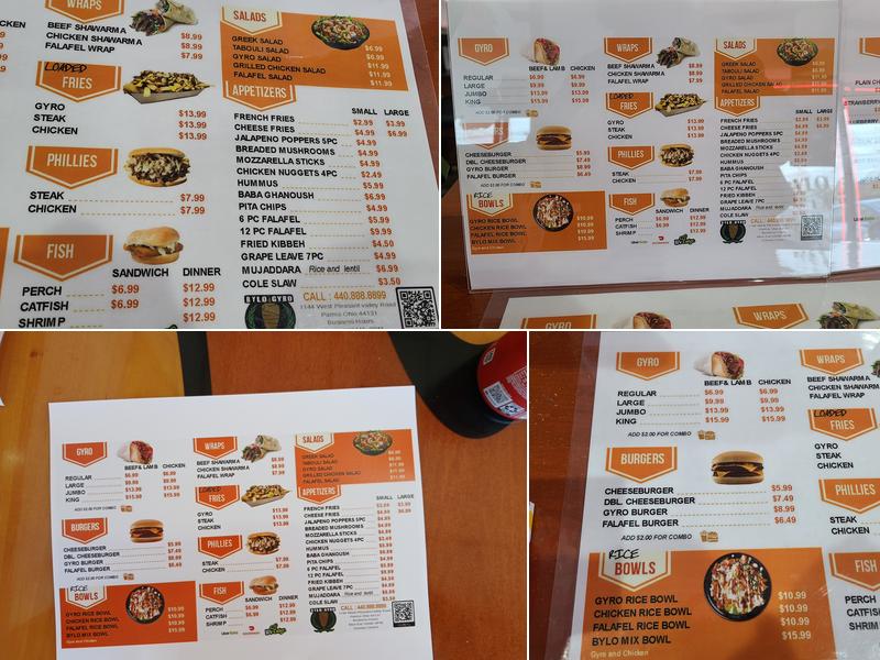 Bylo Gyro Parma Menu