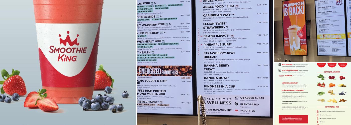 Smoothie King Menu