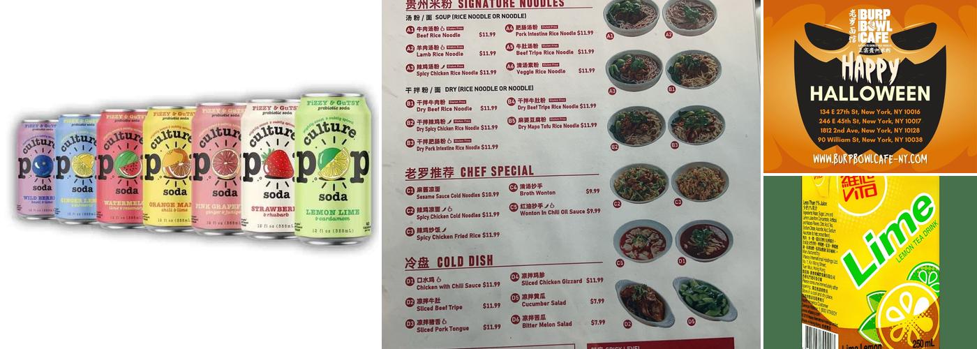 Burp Bowl Cafe Menu
