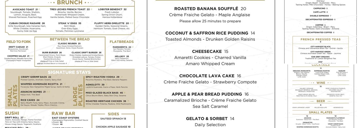 Drift Menu