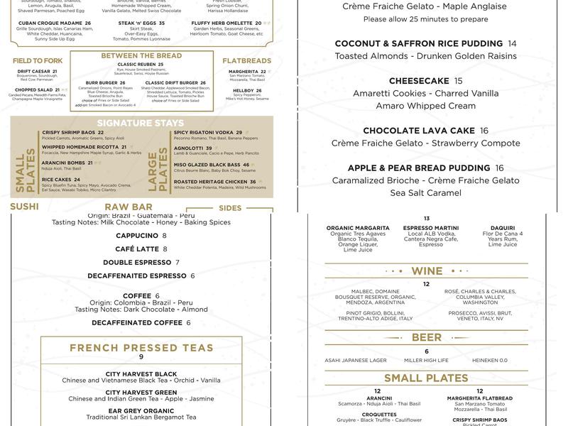 Drift Menu