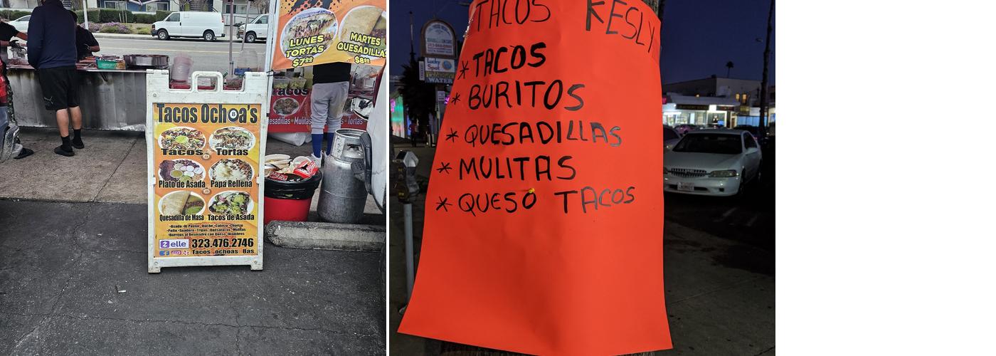 Tacos ochoa, s Menu