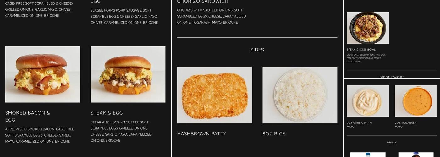 Eggs with Benefits Menu