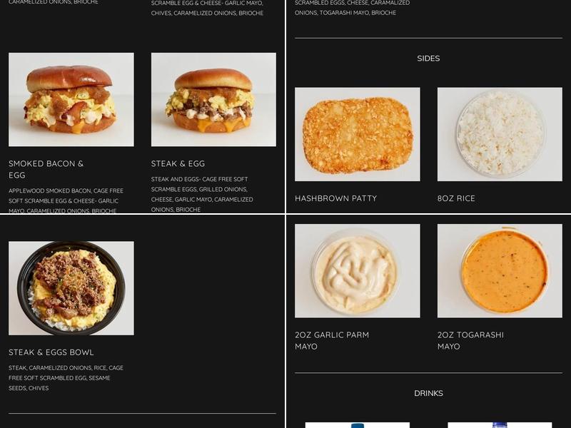 Eggs with Benefits Menu