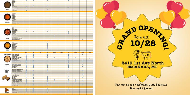 I Heart Mac & Cheese - Escanaba, MI Menu