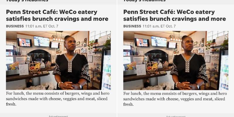 Penn Street Cafe Menu