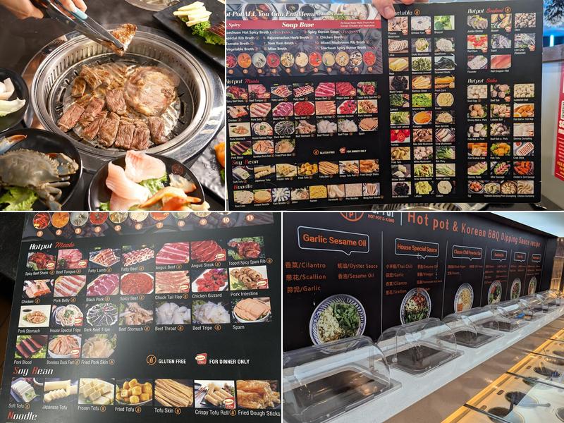 Top Pot & Korean BBQ Menu