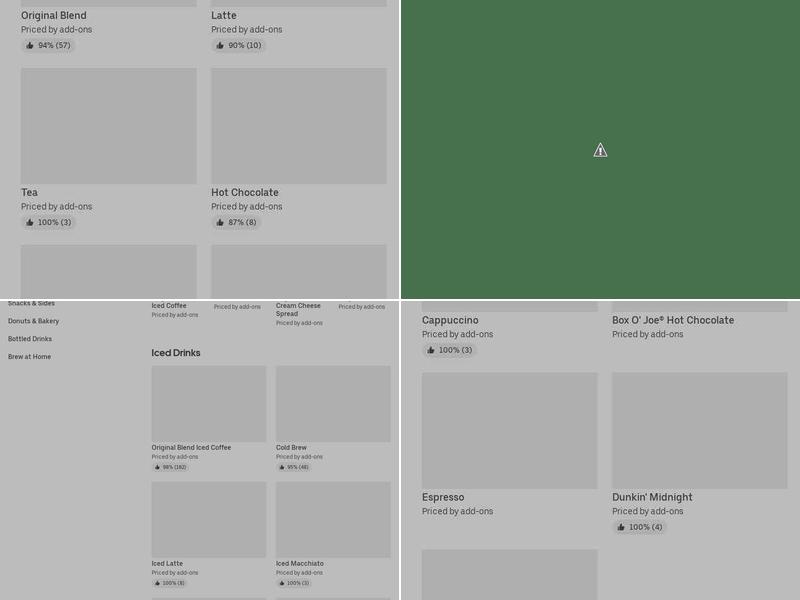 Dunkin' Menu