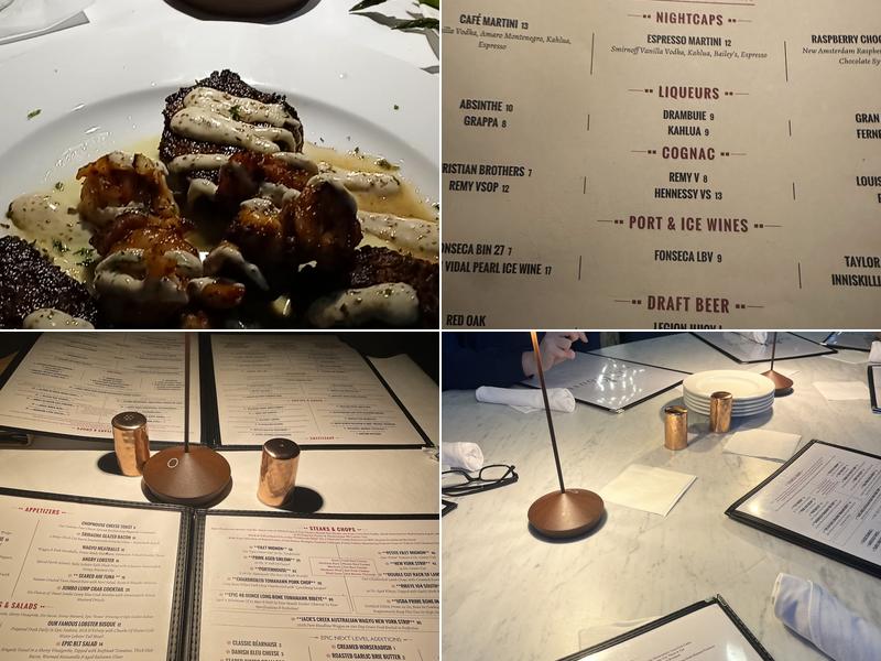 Epic Chophouse Greensboro Menu