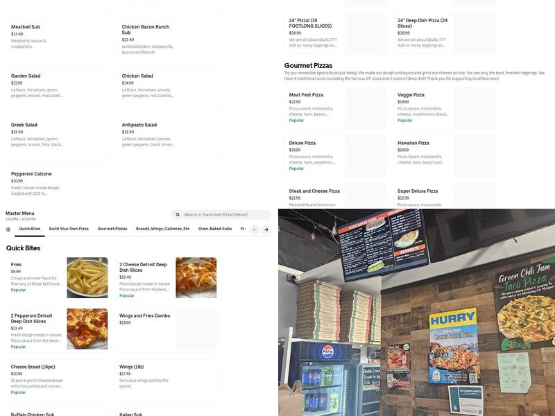 Toarmina's Pizza Midtown (Cass Ave.) Menu