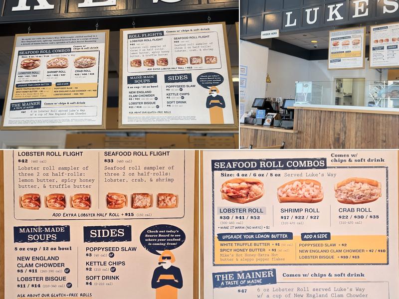 Luke's Lobster Santa Monica Menu