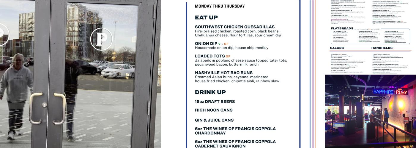 Puttshack - Edina Menu