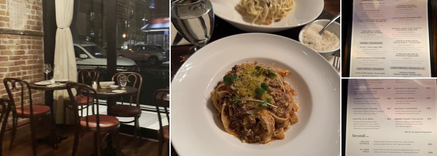 Al Dente Fresh Pasta Menu