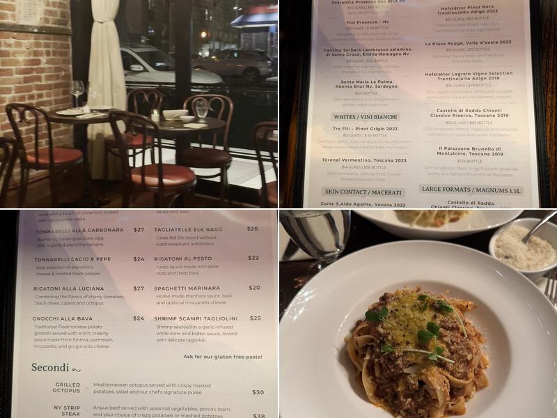 Al Dente Fresh Pasta Menu