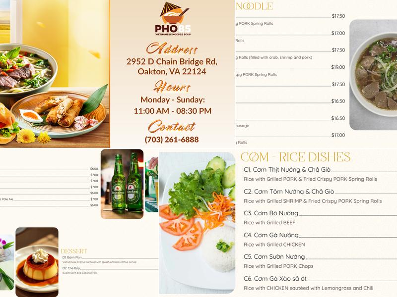 Pho85 Menu