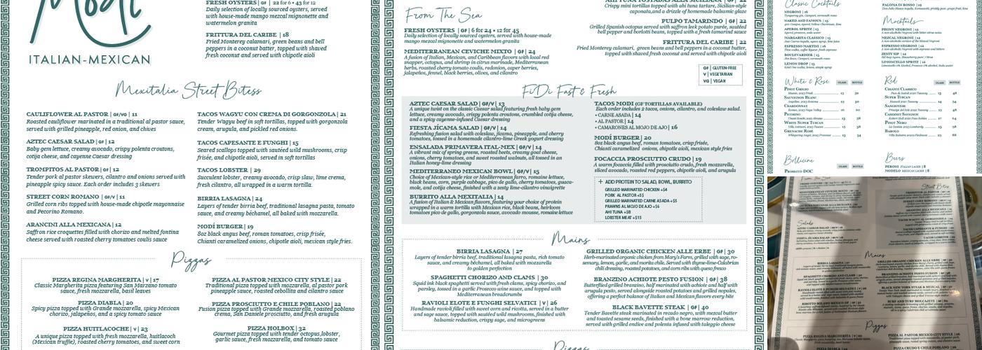 Modi Menu