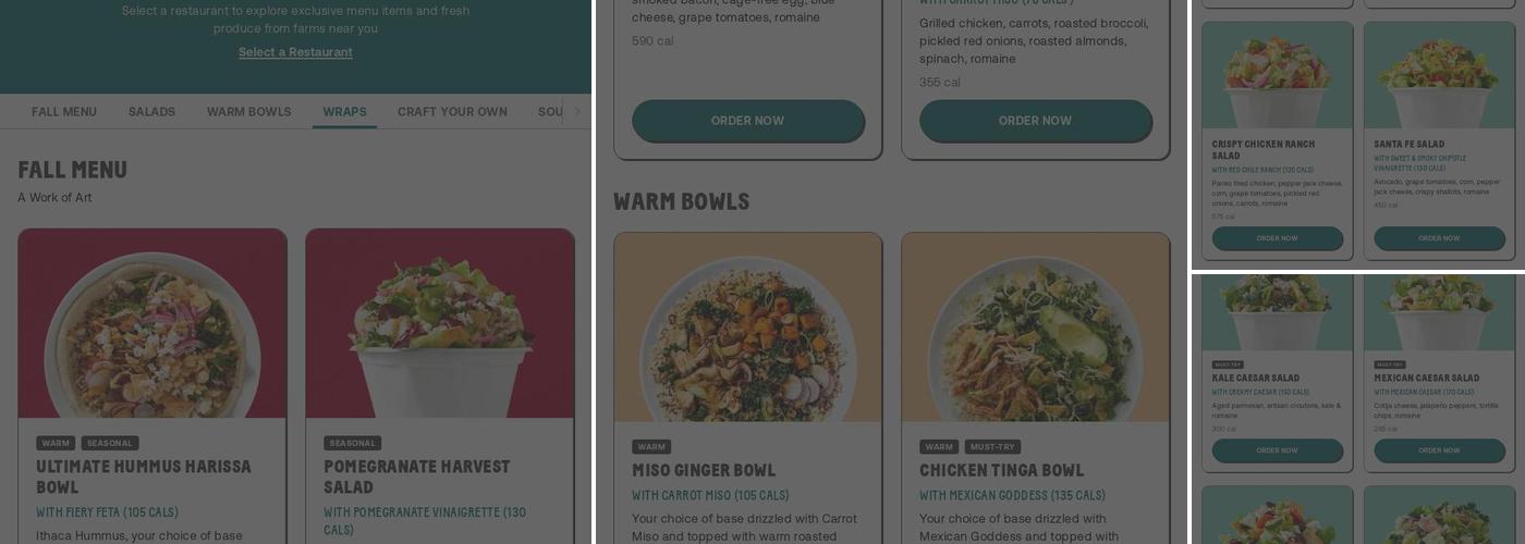 Chopt Creative Salad Co. Menu