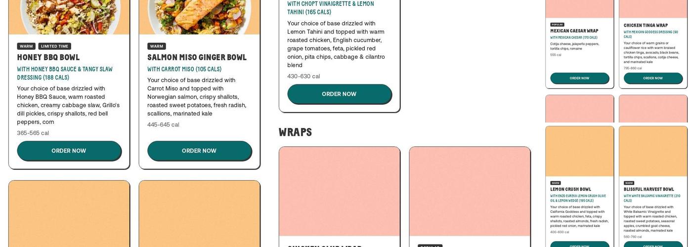 Chopt Creative Salad Co. Menu