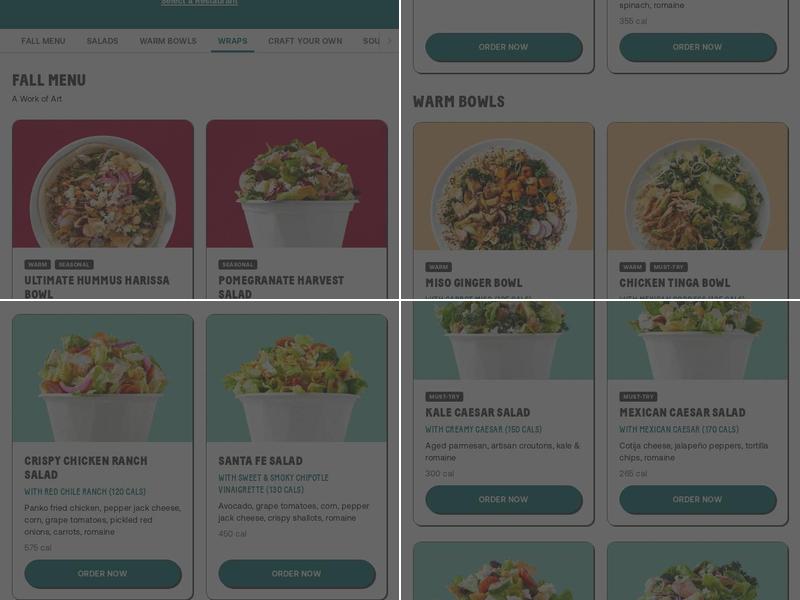 Chopt Creative Salad Co. Menu